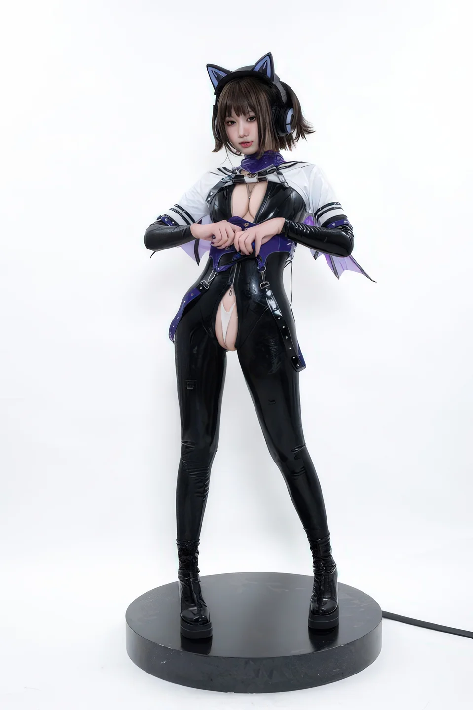 柒柒要乖哦 - No.066 白棚胶衣 [78P-231MB] tg@simisebaisi 【丝足阁】052.webp